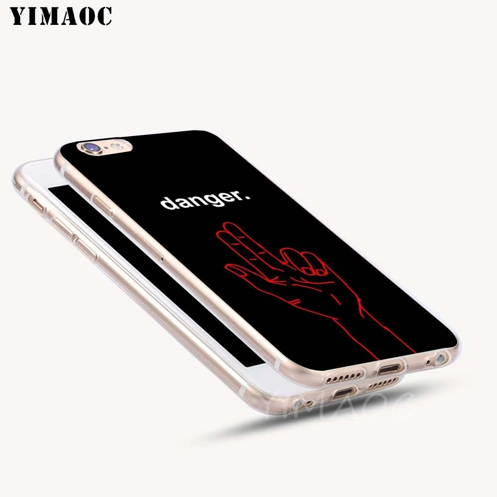 Мягкий ТПУ чехол YIMAOC I don t care danger stranger силиконовый для iPhone 8 7 6 6S Plus 5 SE X XR XS 11 Pro Max