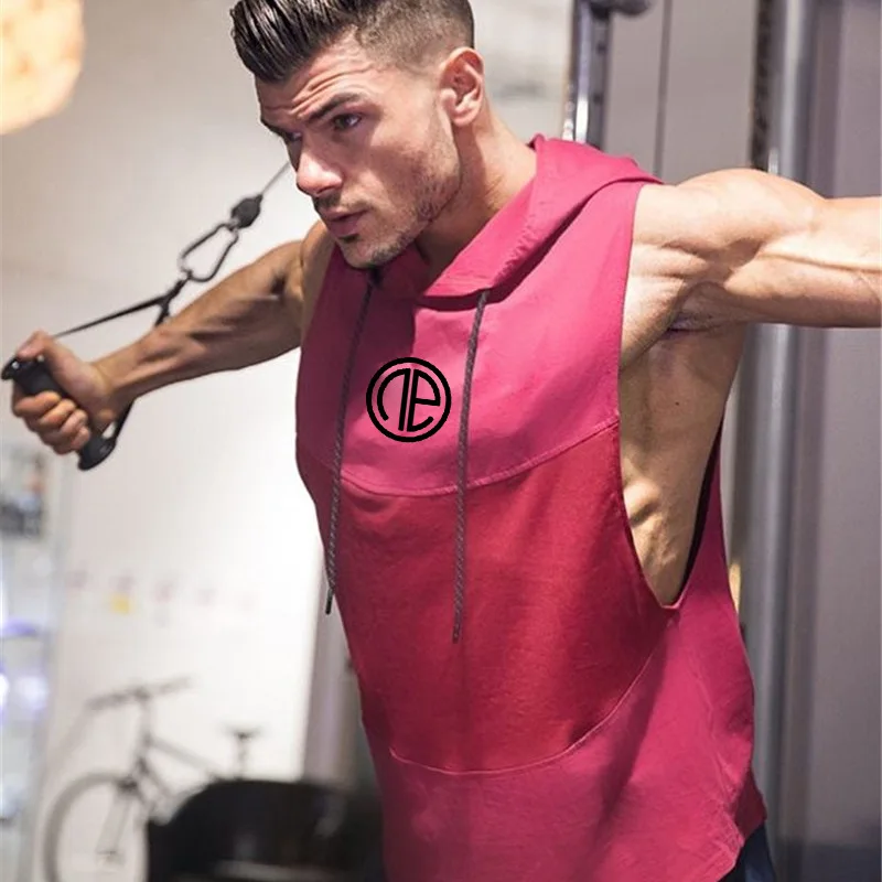Мужской спортивный свитер толстовка с капюшоном для занятий в тренажерном зале