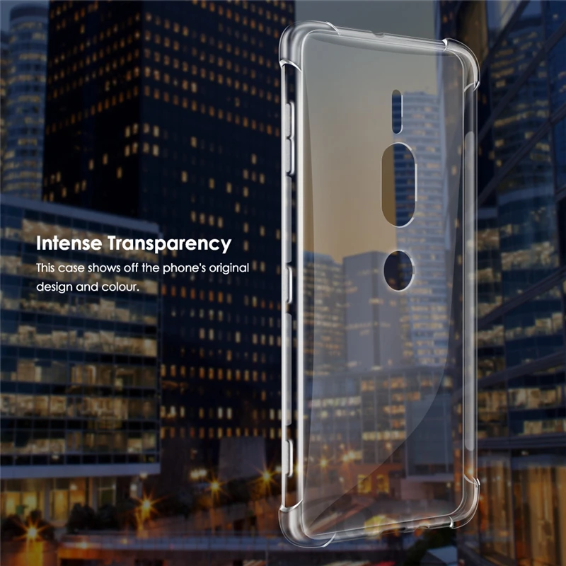 Qosea For Sony Xperia XZ1 Premium Case Transparent Protecttive Ultra Clear Slim Silicone Soft TPU XZ2 Back Cover |