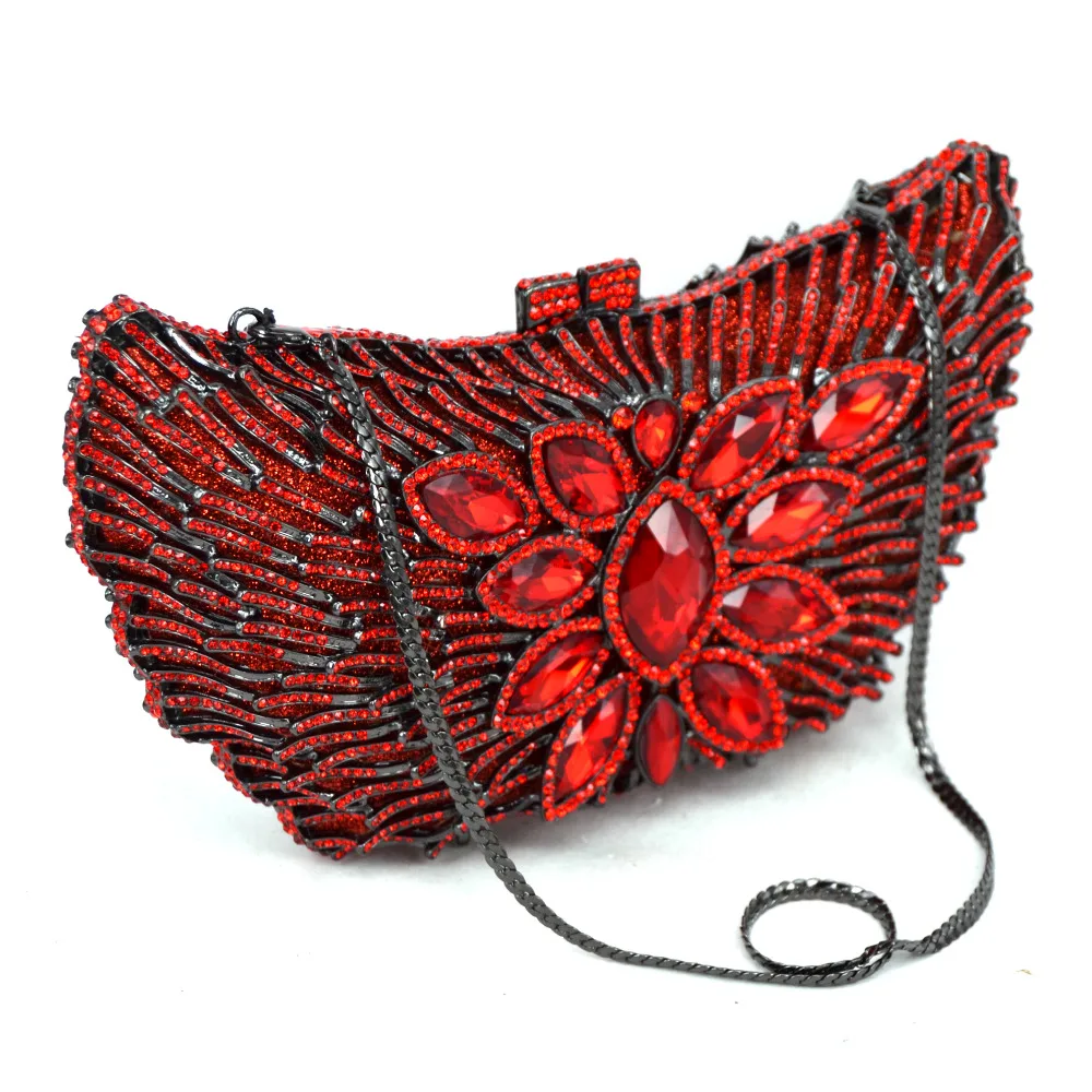 Роскошный женский клатч с вырезами плоская дамская сумочка сумка на цепочке