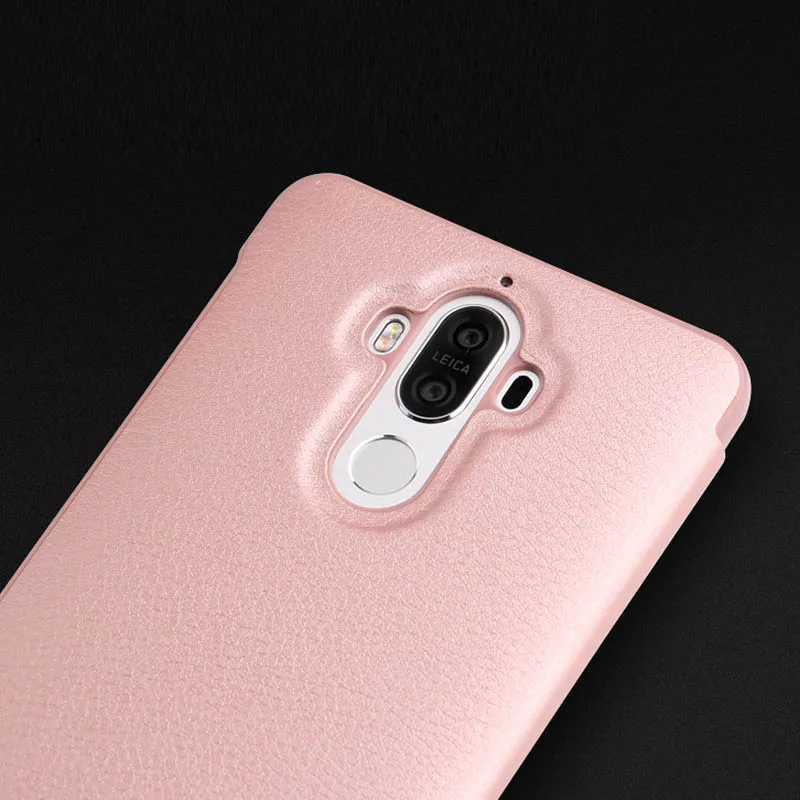 S GUARD оригинальный mate 9 чехол для huawei MHA AL00 IC Chip case умный вид Флип кожаный