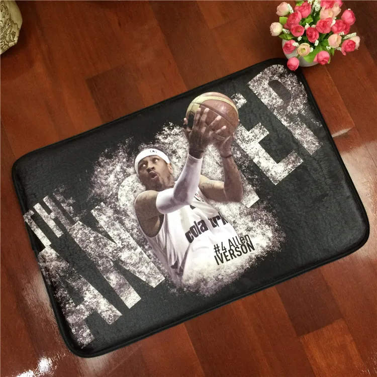 40x60 см/50x80 см/60x90 см домашний текстиль NBA Баскетбол звезда Коби ковер мягкие фланелевые Нескользящие коврики коврик в ванную комнату дверь гостиная