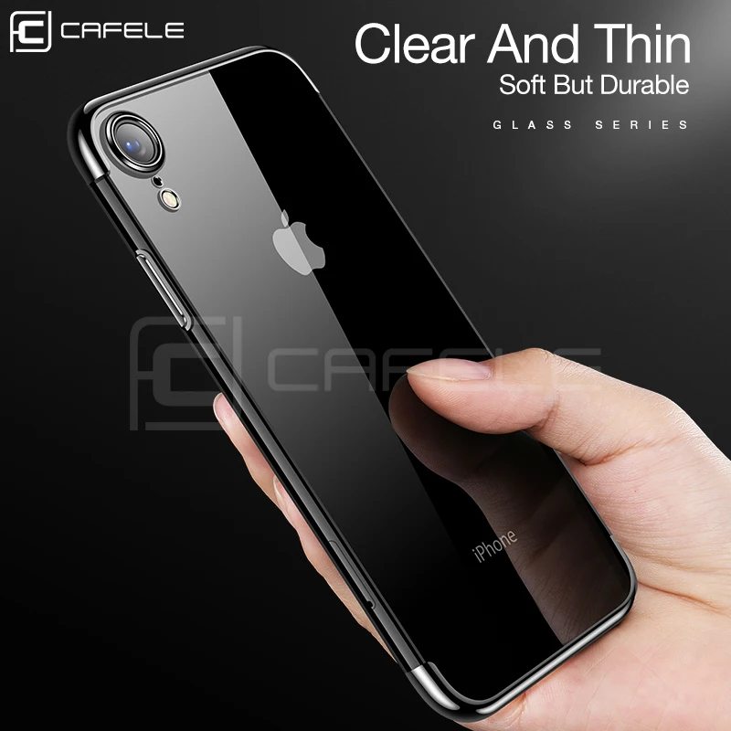 Чехол Cafele из ТПУ с покрытием для iPhone XR 6 1 &quot мягкий прозрачный чехол телефона