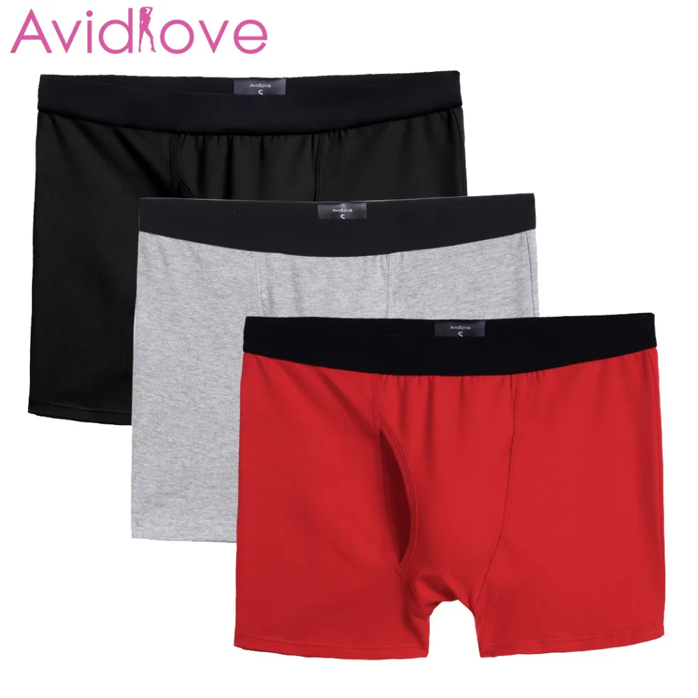 Avidlove хлопковые Стрейчевые трусы мужские трусы-боксеры нижнее белье с двойным