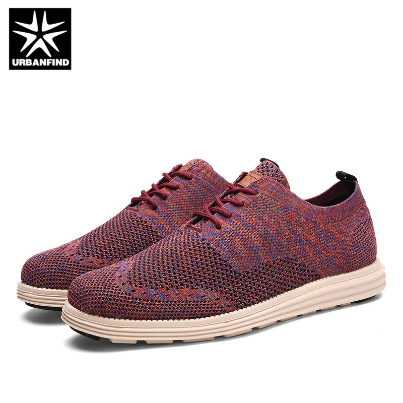 URBANFIND 2018 Men Casual Shoes Business Formal Brogue Weave Carved Oxfords Wedding Dress Breathable Light | Обувь