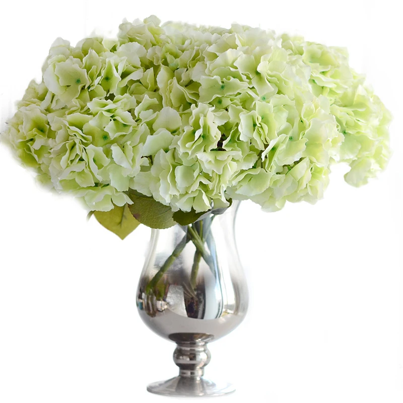 Лидер продаж искусственный цветок гортензии 5 цветов с большими головками букет