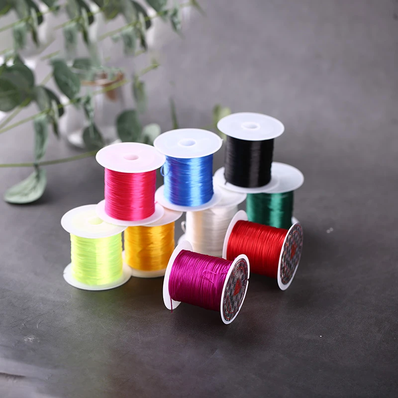 10m/Roll 1mm DIY Crystal Beading Stretch Cord Elastic Line Multi Color Wire/Cord/String/Thread Bracelet Jewelry Making | Украшения и