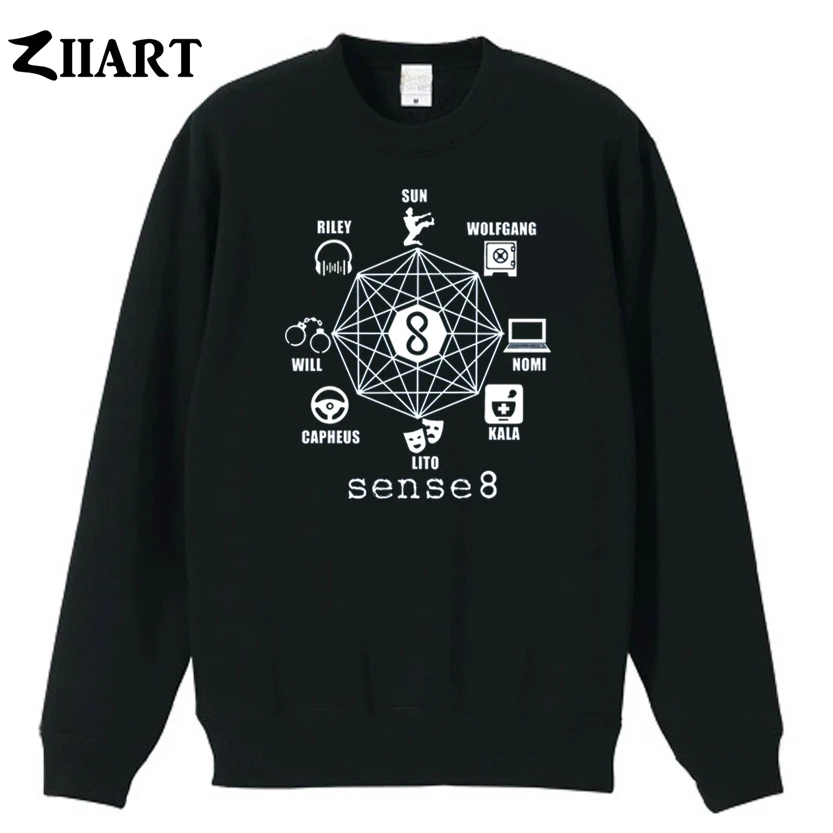 Sense 8 riley sun wolfgang nomi kala lito capheus will couple clothes girls woman cotton autumn winter fleece Sweatshirt | Женская