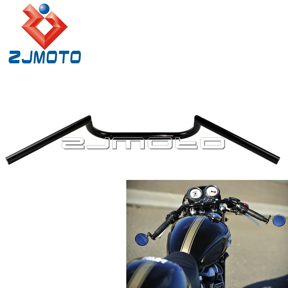 

Motorcycle 4" Rise Handle Bar Ace Drag Bar 7/8" Handlebar For Honda Yamaha Suzuki Custom Clubman Style HandleBar