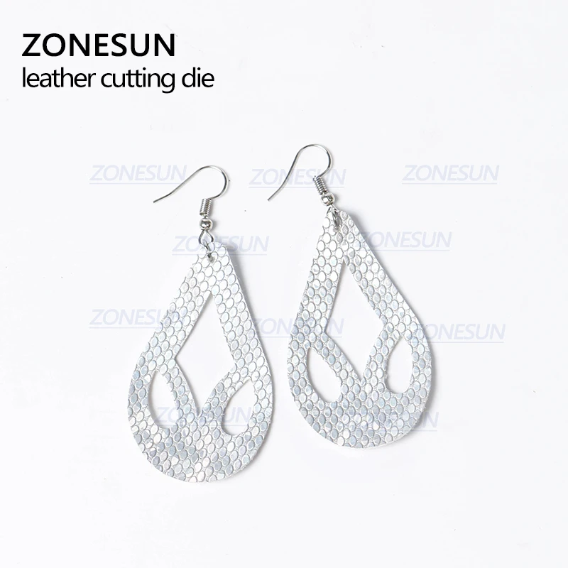 ZONESUN T7 DIY Custom Cutter кожаные серьги для высечки кожаных сережек стальных