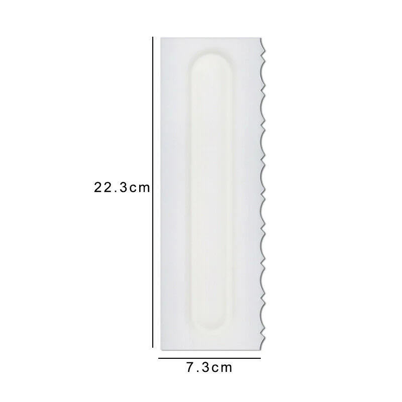 4 шт./компл. Расческа для украшения тортов глазировка гладкий скребок