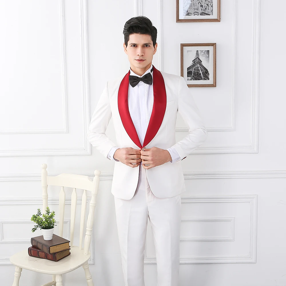Мужской Блейзер wuzhiyi официальный облегающий ternos casamento 2 предмета пиджак + штаны