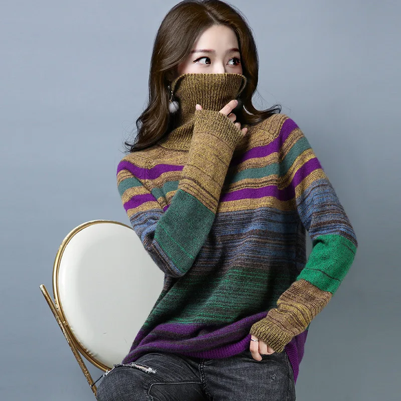 Max LuLu/Модная женская хлопковая трикотажная одежда женские плотные теплые свитера