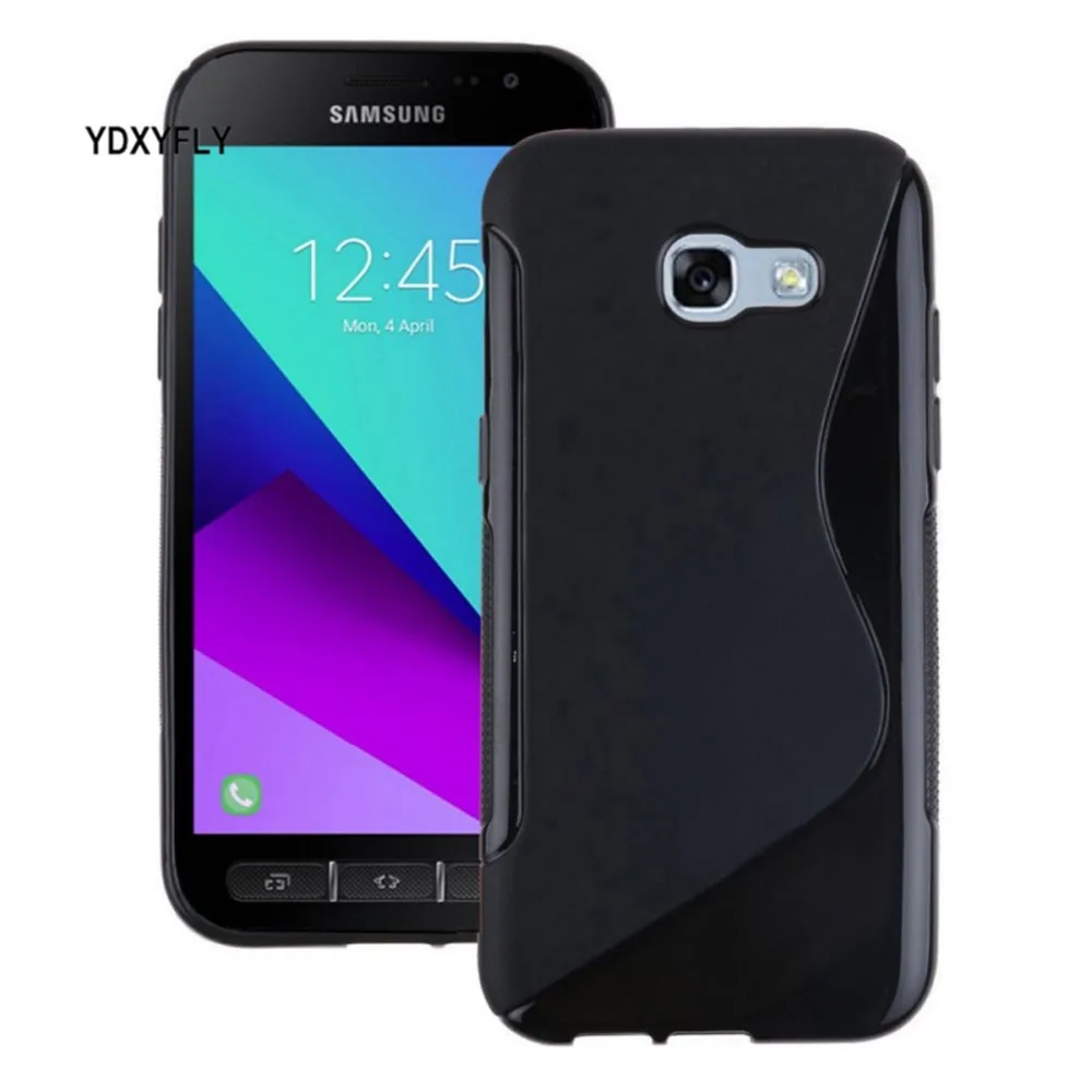 Нескользящий гибкий чехол для Samsung Galaxy Xcover 3 G388F силиконовый S LINE TPU резиновый