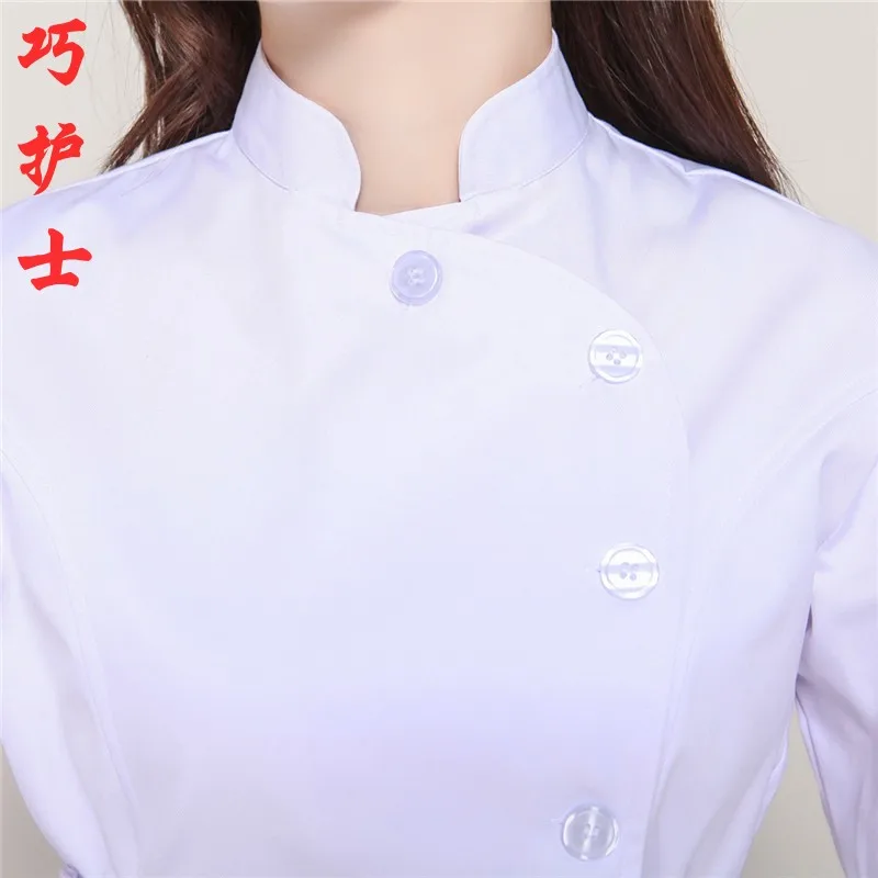 Белая лабораторная куртка короткий медицинский костюм для оральной и