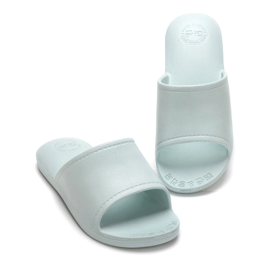 Летние женские домашние тапочки нескользящие однотонные Шлепанцы из ЭВА