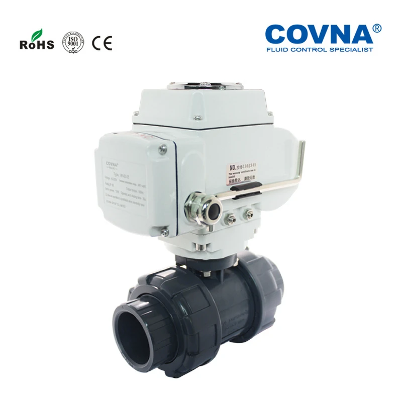 1 1/4'' UPVC Motorized Ball Valve Double Union Plastic Electric On Off Type | Обустройство дома