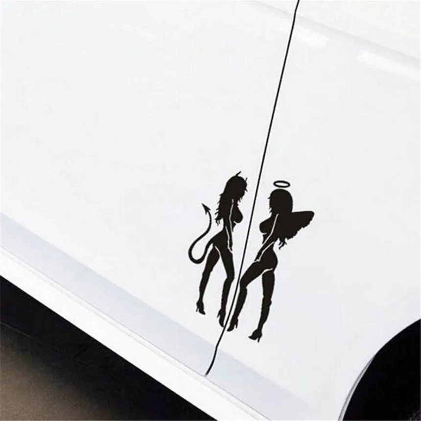 Автомобиль Черный Цвет классические сексуальные девушки стикер гнев дьявол