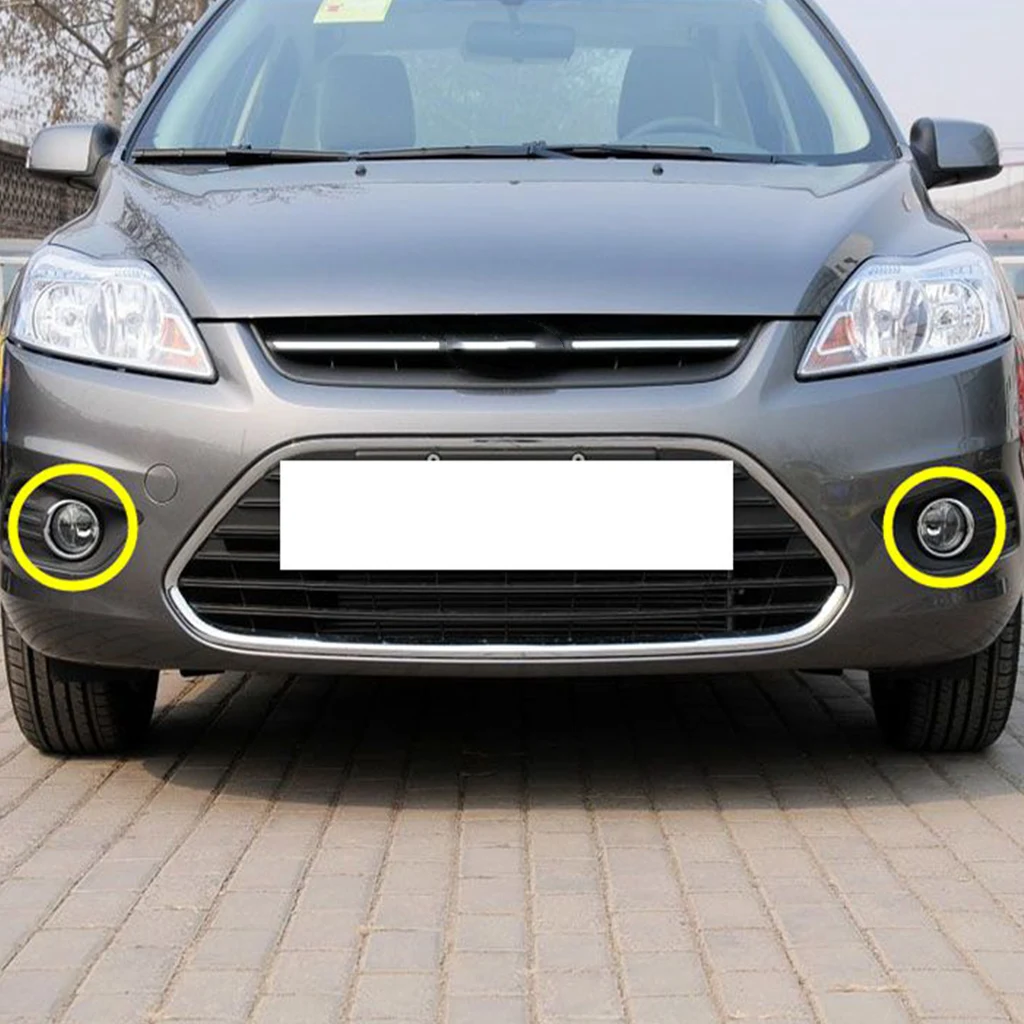 1 пара ABS хромированный передний противотуманный светильник Накладка для Ford Focus 2