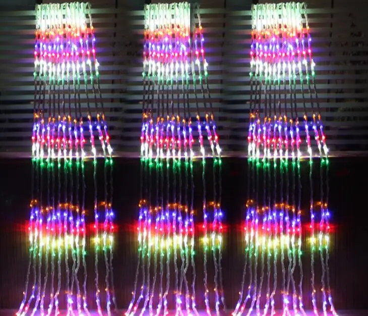 Новогодняя светодиодная гирлянда 220 В переменного тока 6x3 м|luzes de natal|led christmaslight