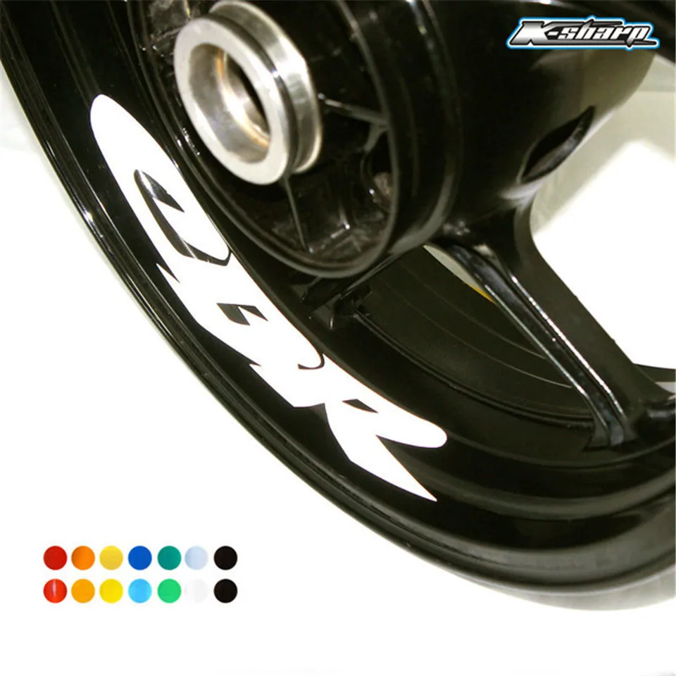 

8 X CUSTOM INNER RIM DECALS WHEEL Reflective STICKERS STRIPES FIT For HONDA CBR