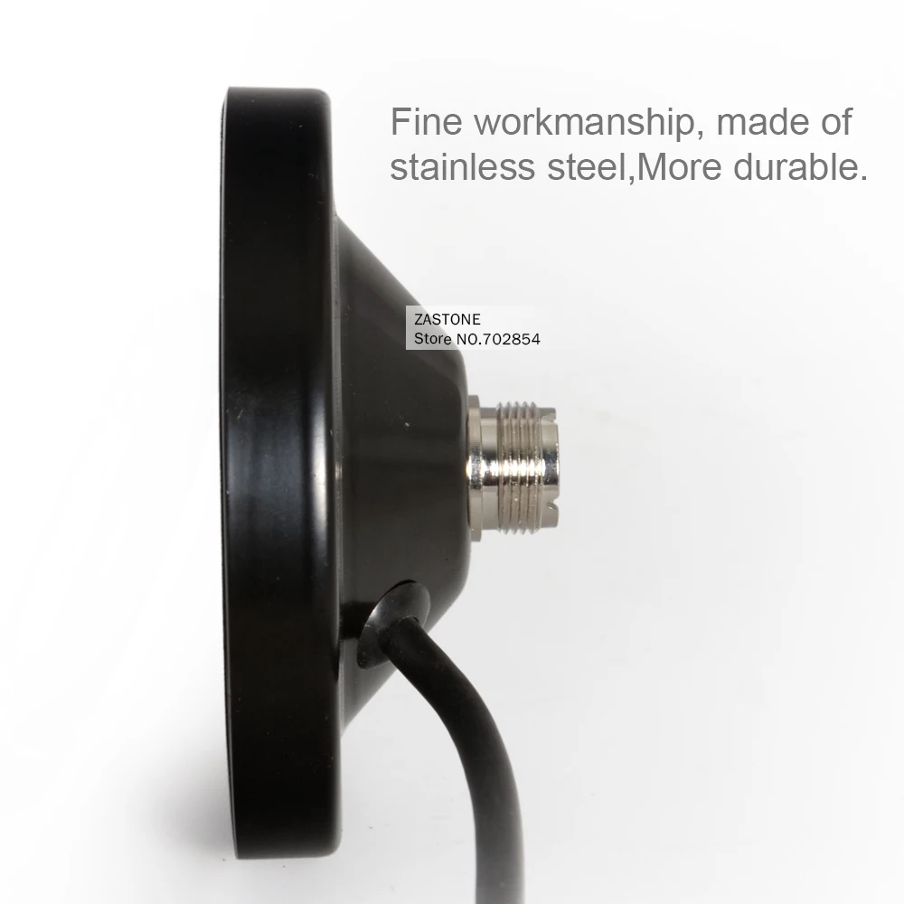 Черный 9 см магнит и 3 м фидерный кабель мобильное радио автомобильное магнитное