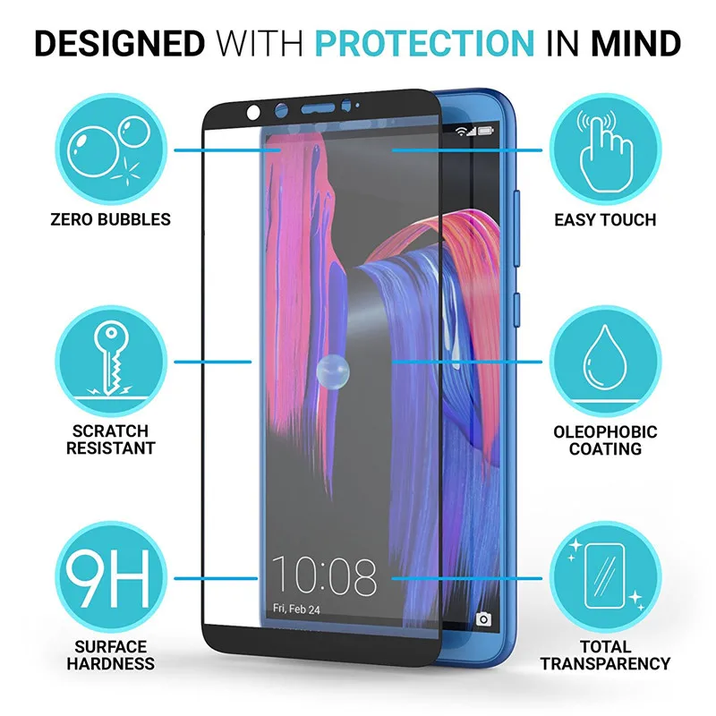 Baixin Tempered Glass 2.5D 9H for Huawei honor 9 lite Screen Protector ultra thin screen film | Мобильные телефоны и