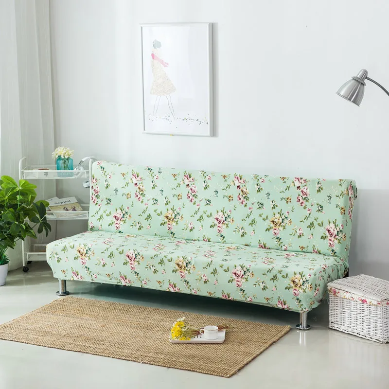 Color 23 Пасторальный Pringting диван-кровать Чехол плотный все включено диван-крышка чехол без подлокотников Диван длина от 160 см до 190 см - Цвет: Color 23