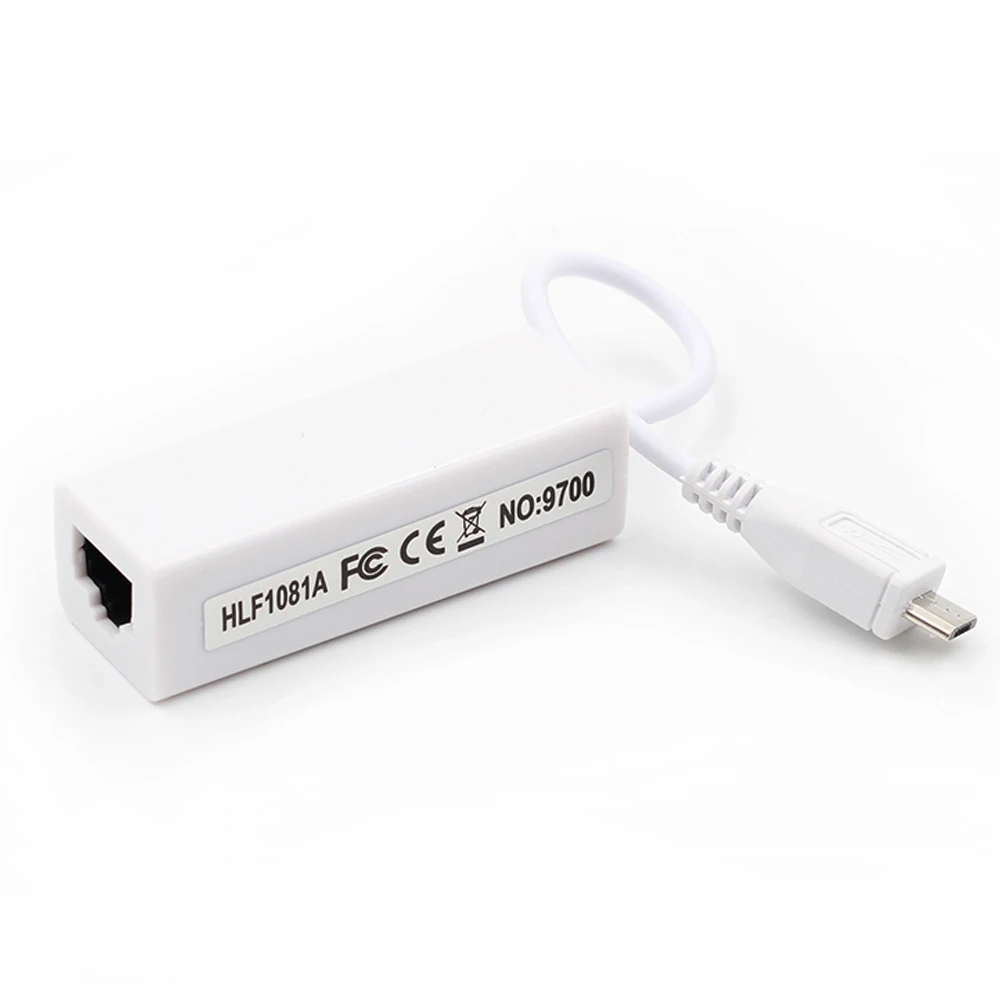 Сетевая карта Micro USB Ethernet адаптер к RJ45 для Windows 7/8/10 Android планшета IC RD9700 LAN|network card|micro