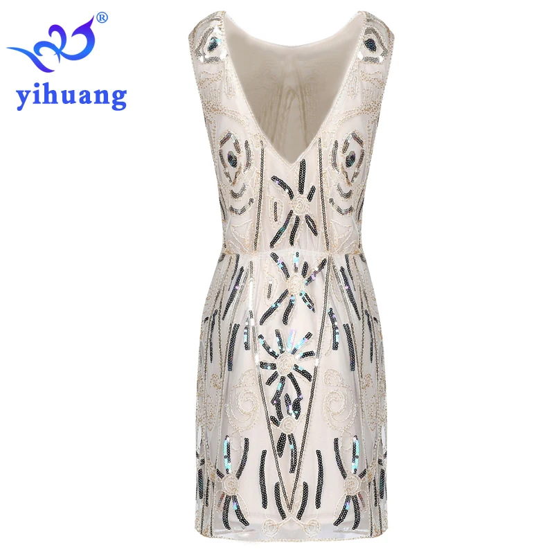 Женское винтажное платье 1920-х годов праздничные платья в стиле Великий Гэтсби с