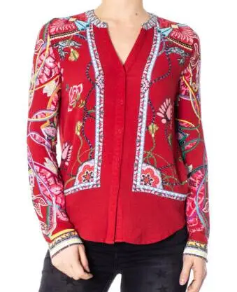 2 xs-xxl Испанская deg Tide печатная открытая блузка несколько стилей новая - Цвет: 2 xs-xxl