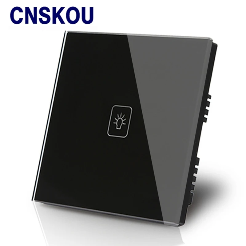 Cnskou UK Стандартный сенсорный переключатель 1 банда 1way со светодиодным