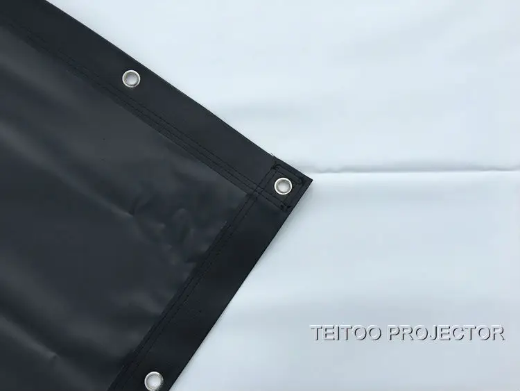 Горячая Распродажа 100 дюймов 4:3 ПВХ Мягкая Белая черная фотопленка для 3D HD DLP видео