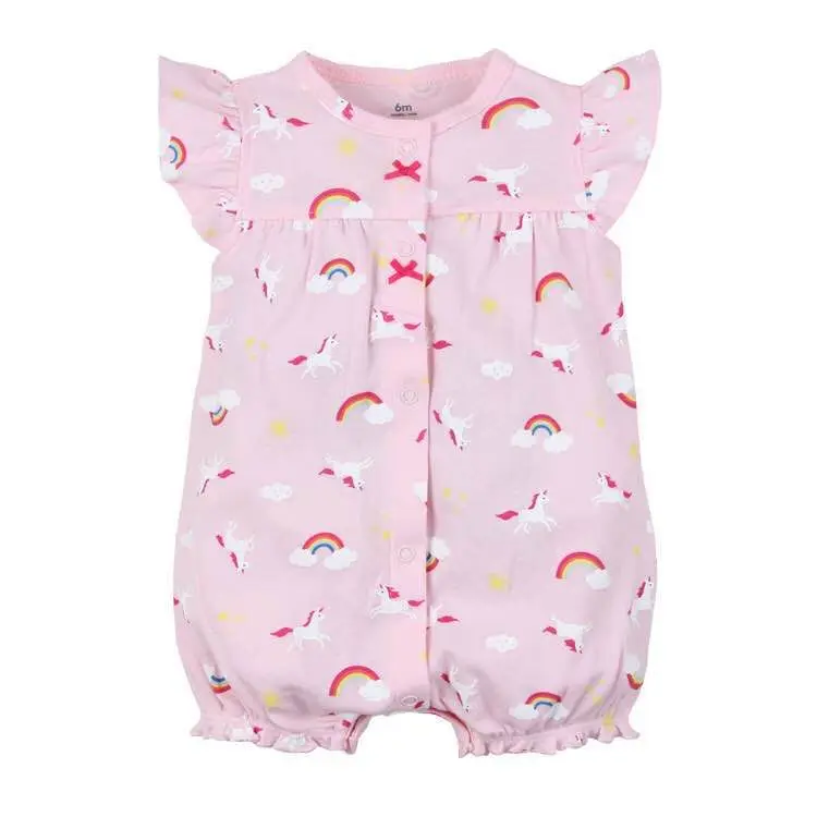 fencaihong Брендовые хлопковые короткие комбинезоны oramgemom, одежда для маленьких девочек, roupas menina, одежда для маленьких девочек, комбинезоны Nowbron, одежда для малышей - Цвет: fencaihong