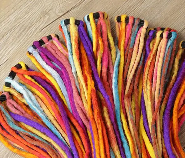 Caribbean Dreadlock пиратский парик ручной работы из чистой шерсти дреды повязка для волос DIY маскарадный костюм аксессуар