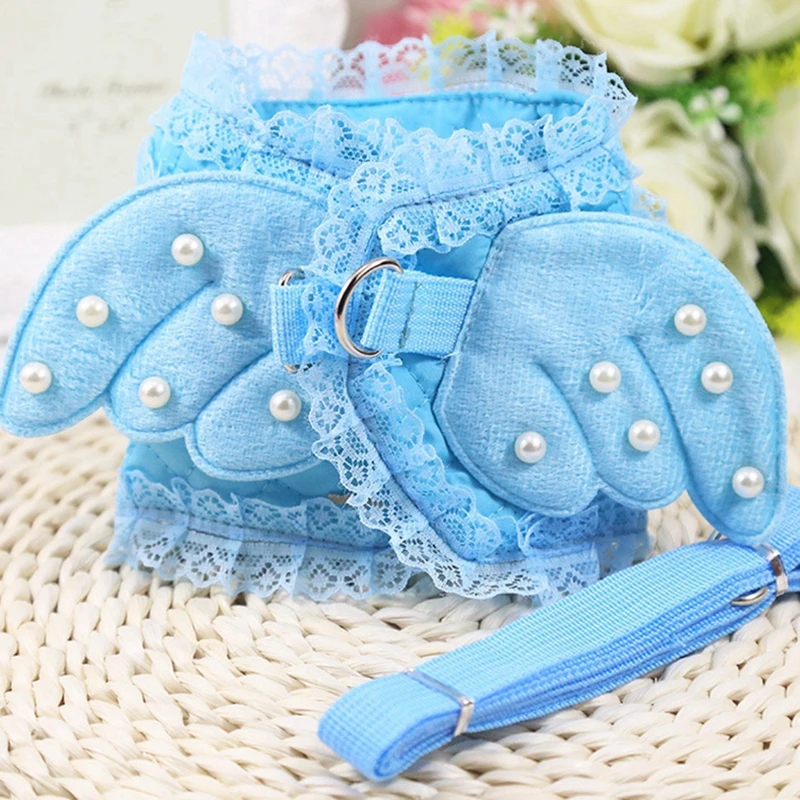 Собака милый жемчуг животное воротники поводок Little Angel ремень собака жгуты со