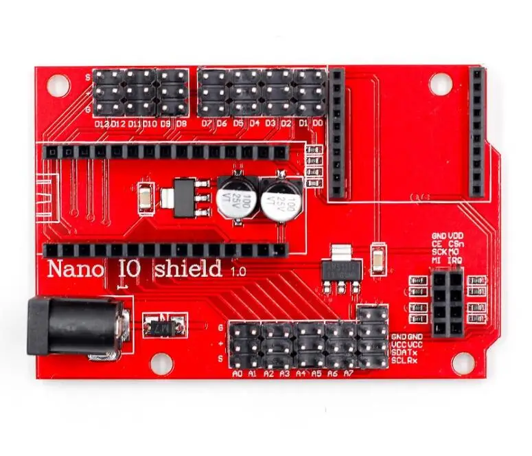Плата расширения беспроводного датчика Nano 328P IO для XBEE И NRF24L01 комплект сделай сам |