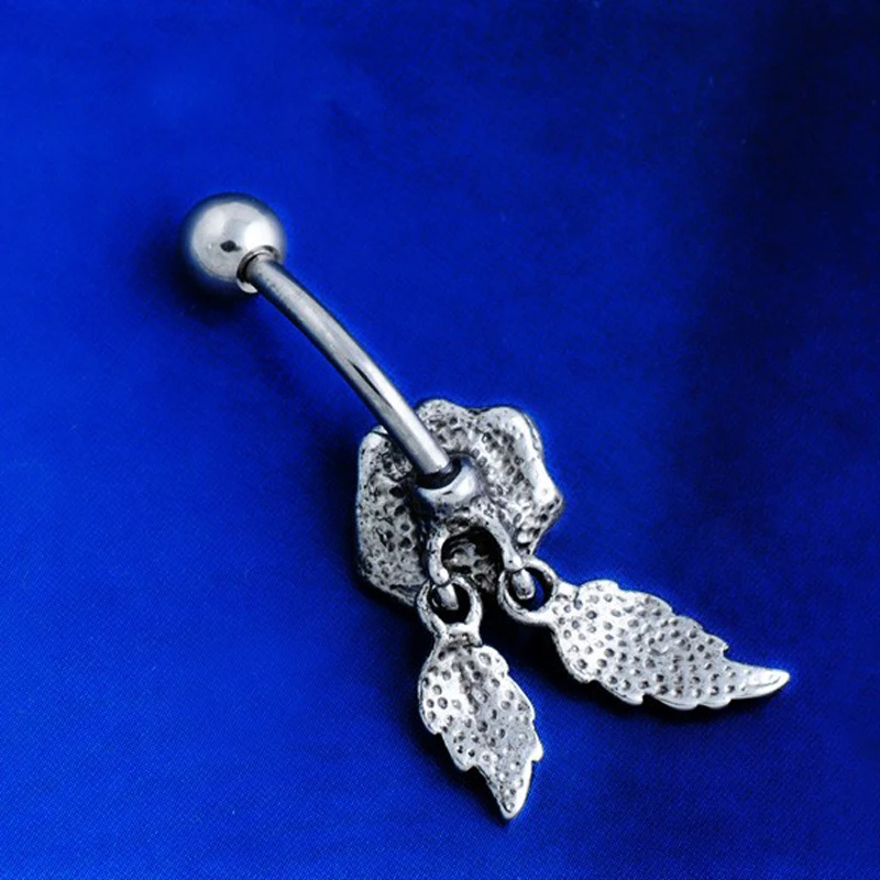 Перья подвеска в форме крыла роза цветок пупка с украшением виде кристаллов