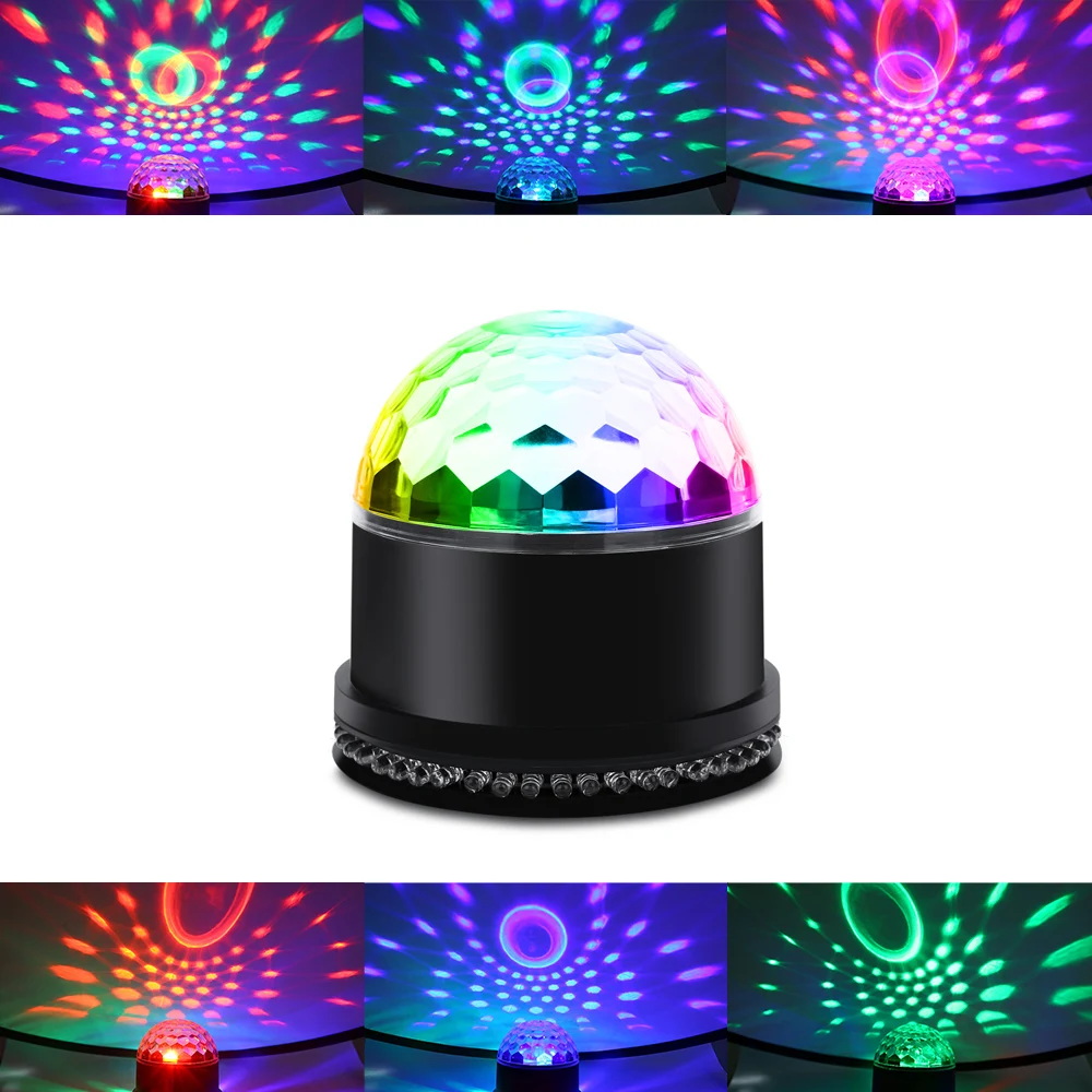 Меняющий цвет RGB проектор звуковой датчик светодиодный лазерный светильник 15 Вт