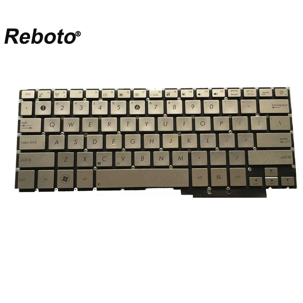 Reboto для ASUS UX31 UX31A UX31E Клавиатура ноутбука США раскладка Серебро