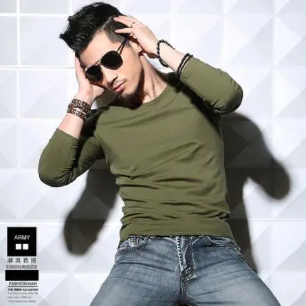 CPI 2019 Осенняя модная мужская футболка с цветочным принтом Футболка длинными