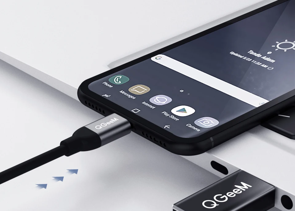 QGeeM USB 3,1 type C мама к USB 3,0 папа порт адаптер 10 Гбит/с type-A Разъем синхронизации данных адаптер Разъем для Macbook Google