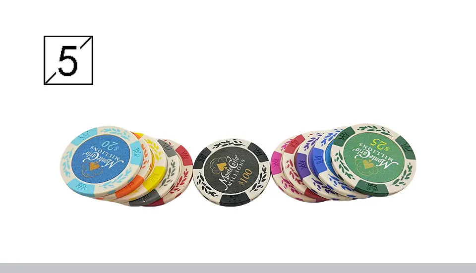 Yernea 1 шт. покерные фишки Набор доллар пшеничная глина монеты Baccarat Texas Hold'em Цвет Корона глина 11 цветов покер игральные фишки