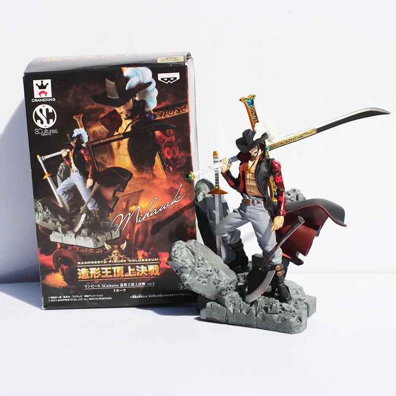 Luffy And Dracule Mihawk ПВХ фигурка игрушки куклы 6 дюймов 15 см Коллекционная модель|one piece