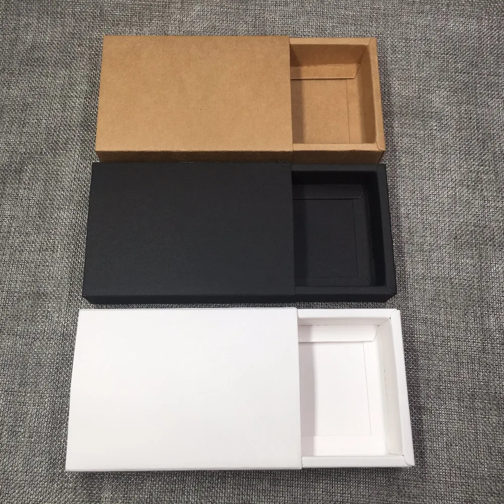 30 шт. посылка для ювелирных изделий 4 размера чистая крафт-бумага подарочная