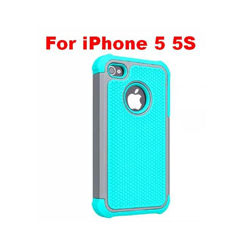 4S 5S 6S Чехол ударопрочный чехол жесткий силиконовый чехол для Apple iPhone 6 6S 5 5S SE 4 4S жесткий чехол амортизирующий чехол - Цвет: Слоновая кость