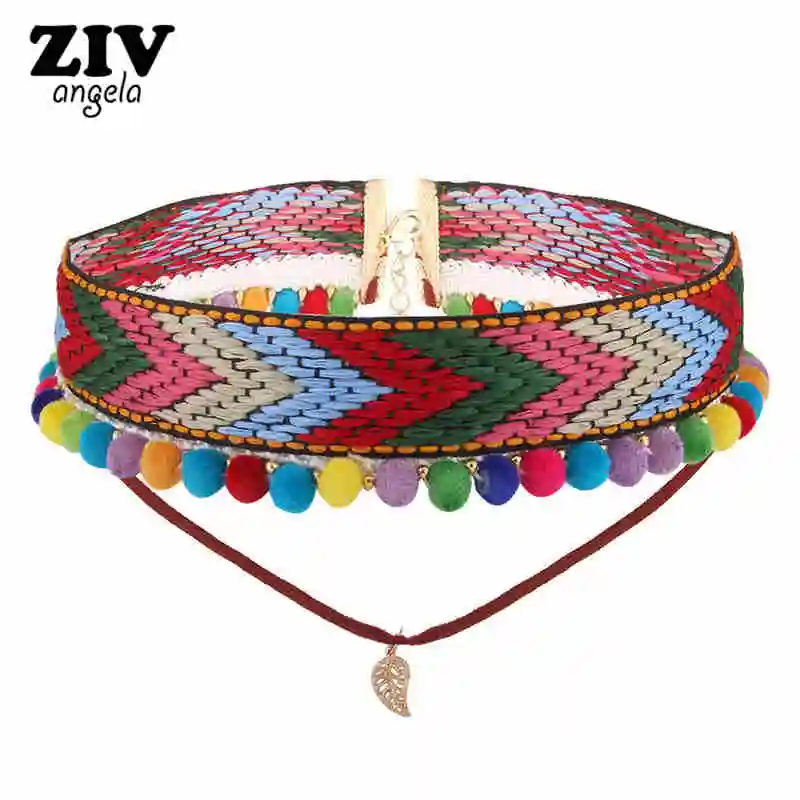 Модная новинка ювелирное изделие двойной Слои с цветком вышитым вручную Колье