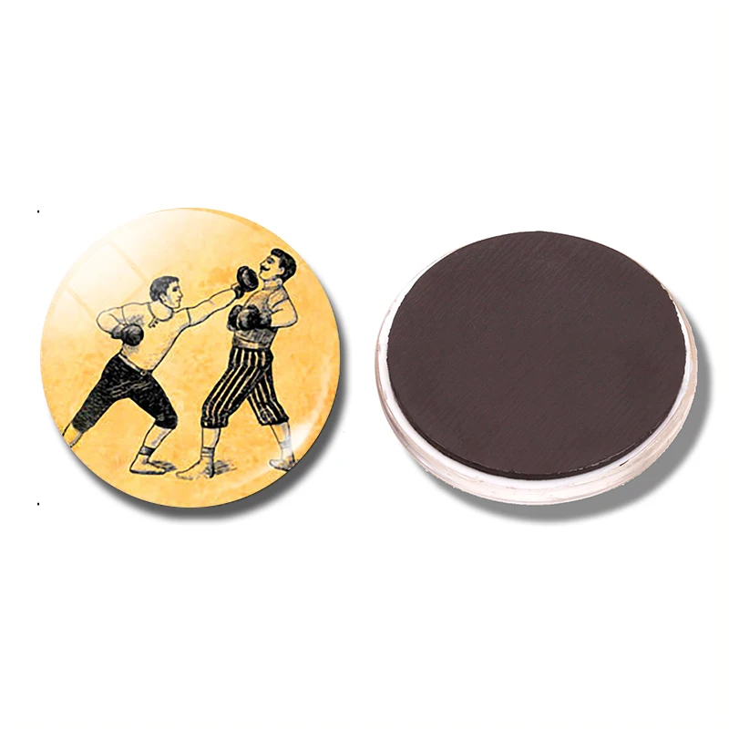 Коробка 30 мм магнит на холодильник спортивная ретро ВИНТАЖНАЯ фотография