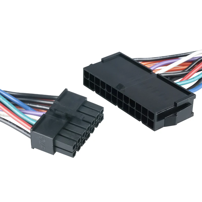 Кабель питания 10 см шнур 18AWG провод ATX 24 контакта на 14 контактов адаптер-кабель для