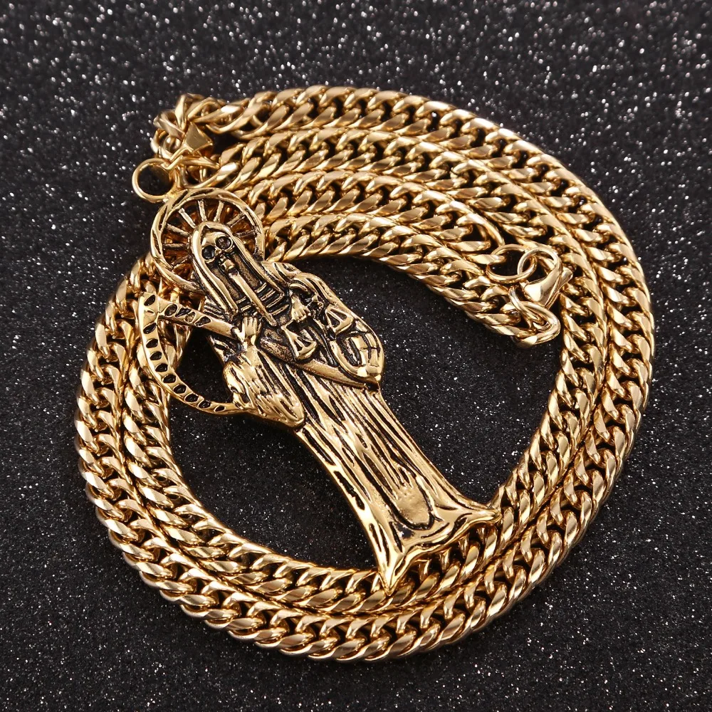 Мужское ожерелье Witaya из нержавеющей стали 316L подвеска в виде Ангела Смерти жатки